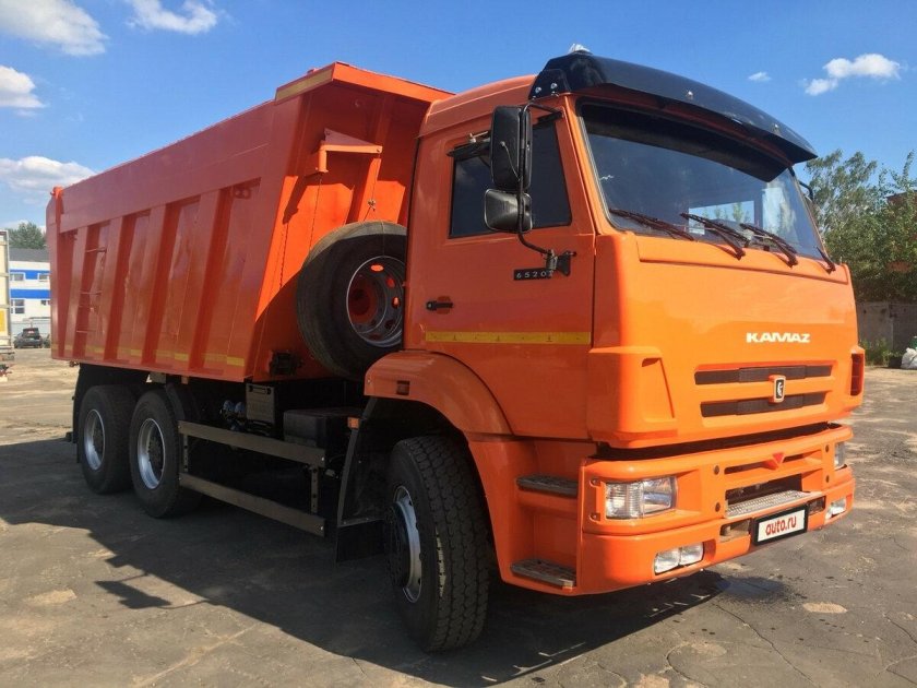 КАМАЗ 6520 оранжевый евро 2