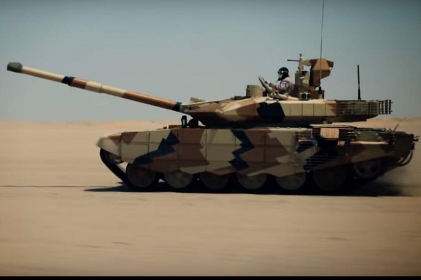 Танк т90 МС В пустыне