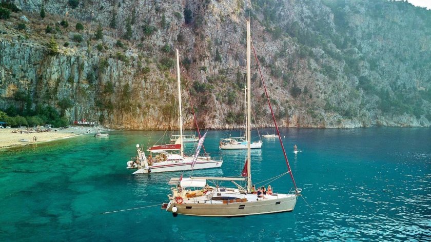 Поход на яхте в Турции