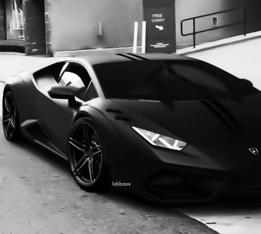 Ламборджини Хуракан черный матовый