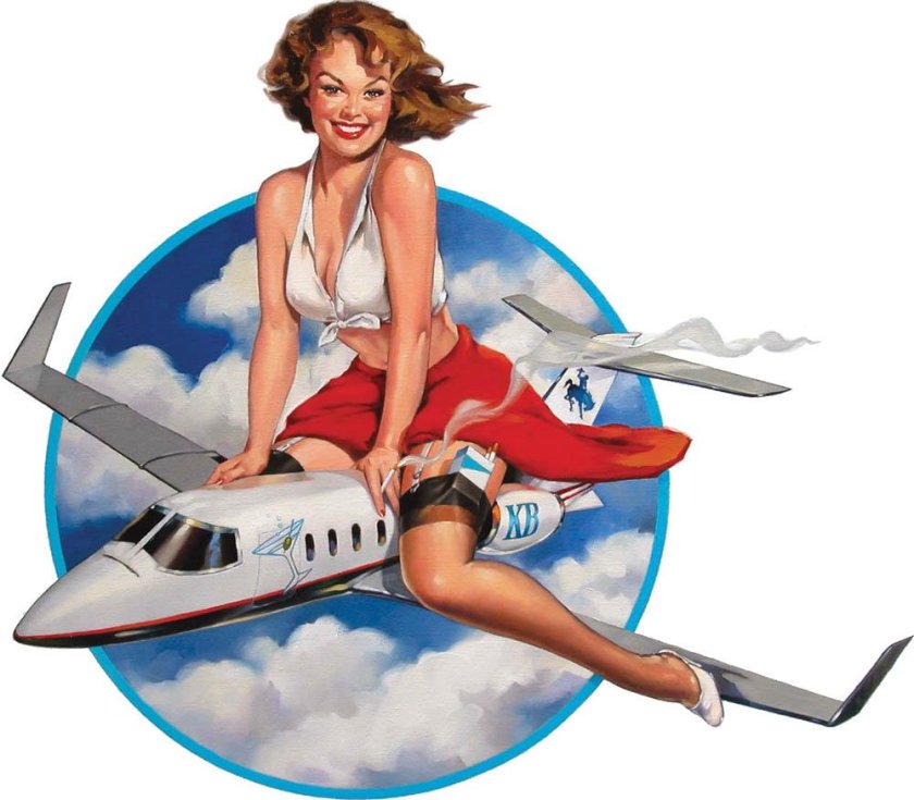 Девушки и самолеты пин ап