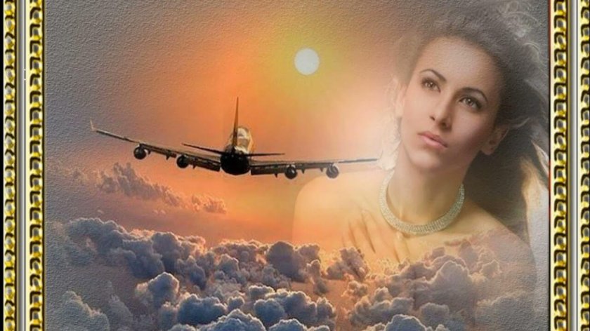 Улетающий самолет