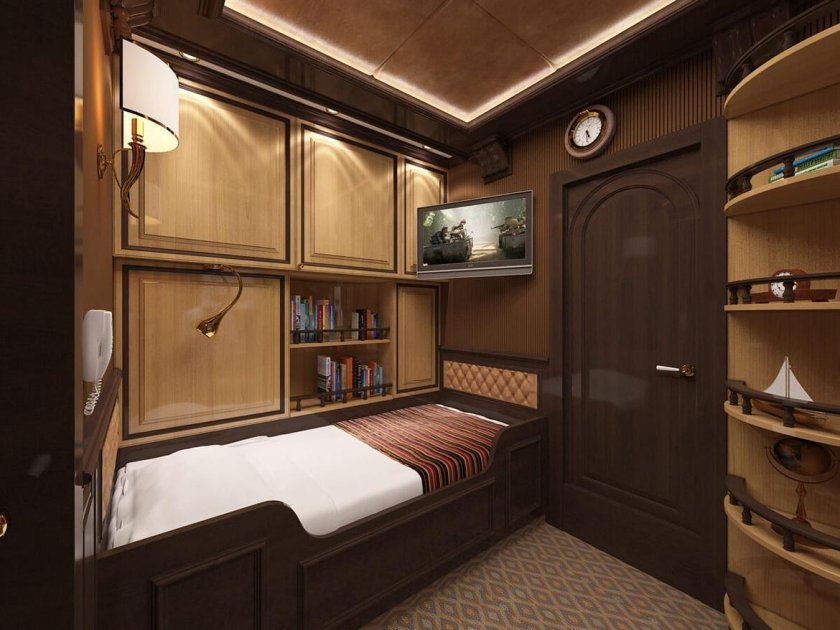 Корабль Каравелла интерьер каюты капитана