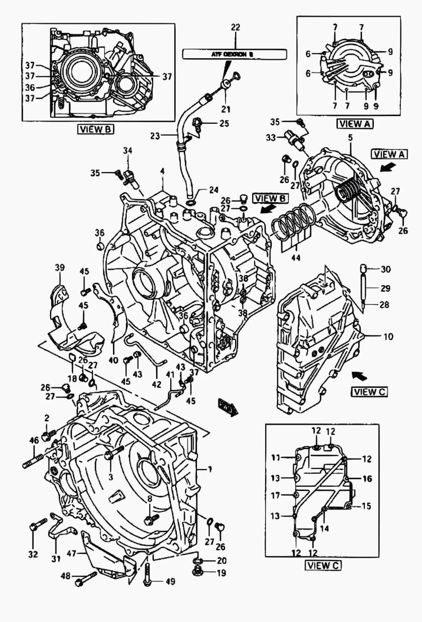 Коробка Сузуки Лиана схема