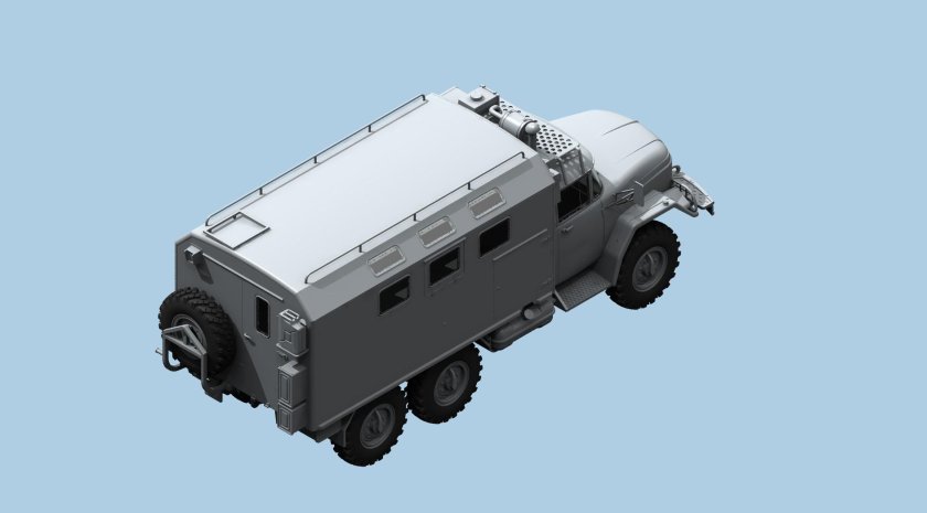 ЗИЛ-131 КШМ 3д модель