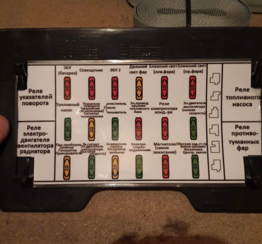 Блок предохранителей Daewoo Nexia 100 кузов