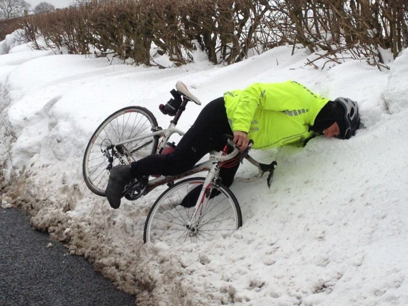 Велосипед зимой