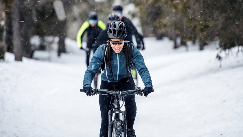 Ночная зимняя велогонка