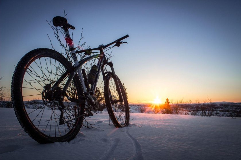 Велосипед для снега