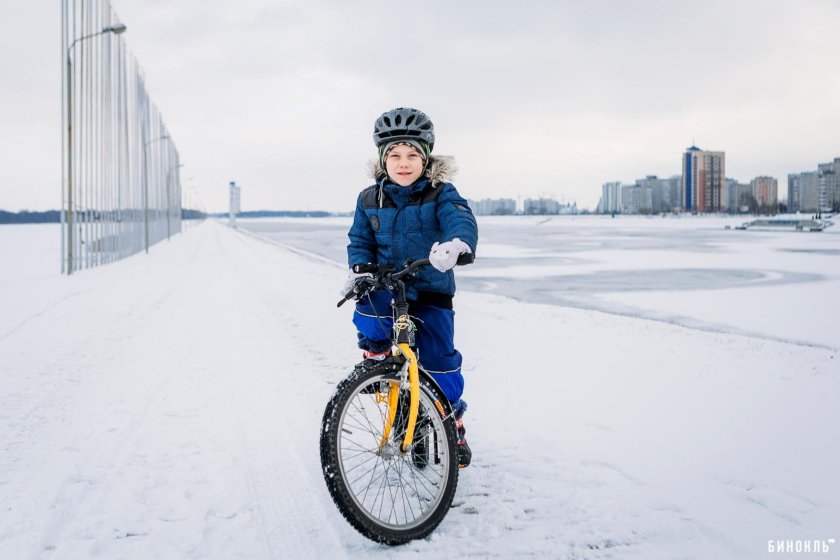 Зимний велосипед детский