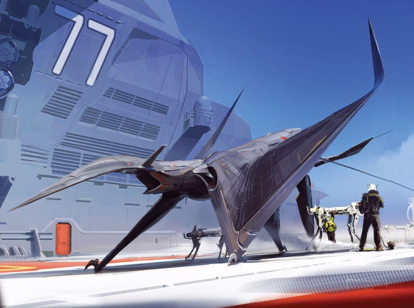 Концепт арт Авиация футуризм
