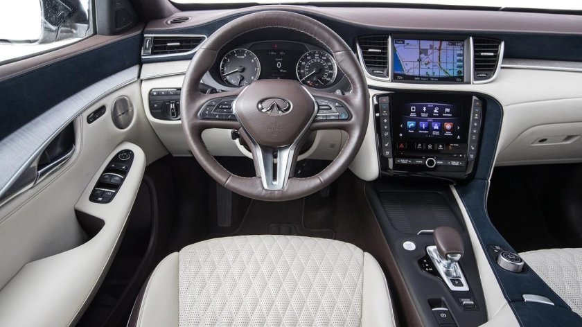 Инфинити qx50 белый салон