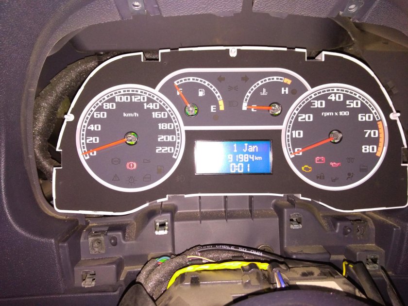 Фиат Добло панель приборов