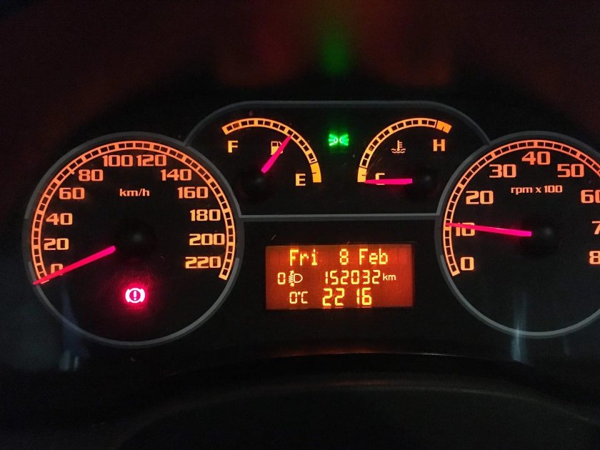 Фиат Альбеа спидометр