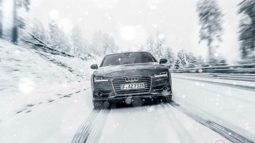 Audi a7 зима