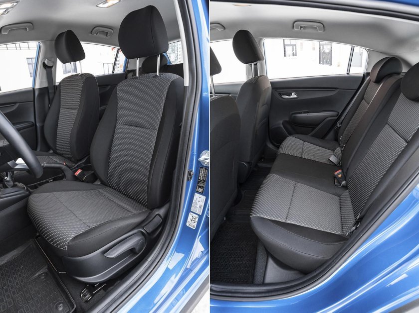Kia Rio 2019 салон сзади