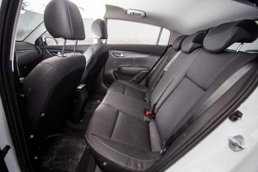 Киа Рио х-лайн салон сзади