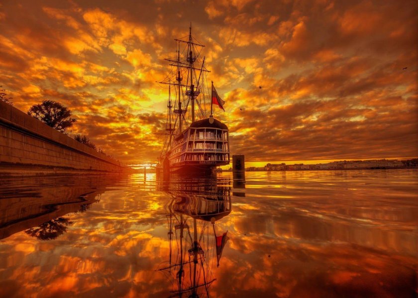 Парусник во льдах Питер Эдуард Гордеев