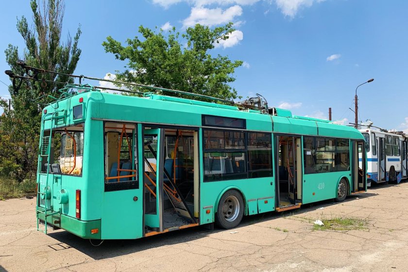 Новокуйбышевск троллейбус БКМ 321