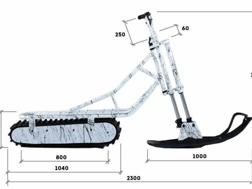 Электросноубайк MONOTRACK L-280