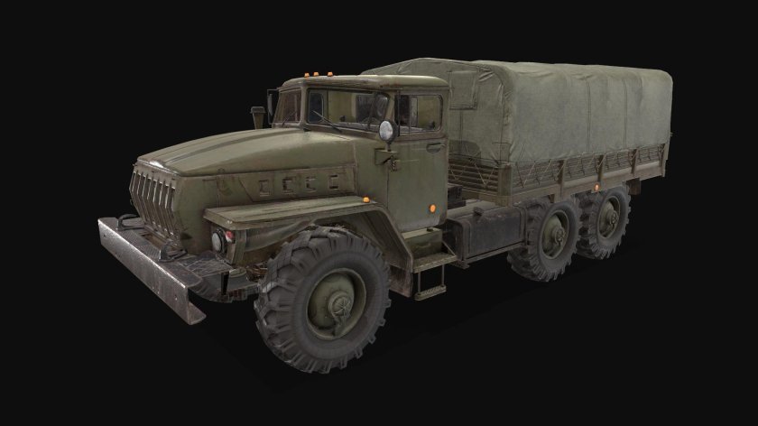 3d модель Урал 4320