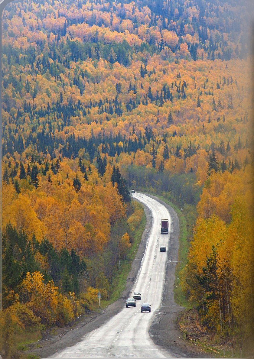 Уральские горы трасса Уфа Челябинск