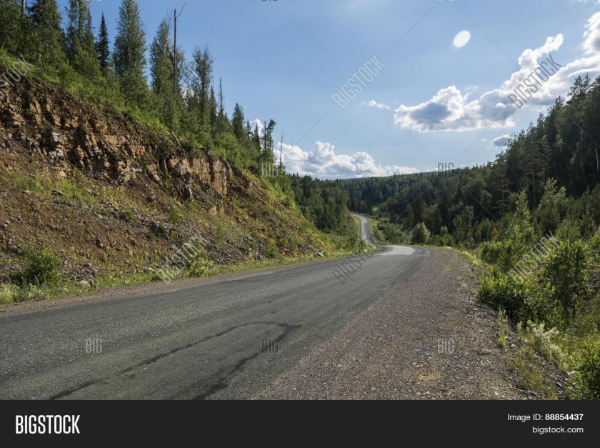 Уральские горы по дороге в Башкирию