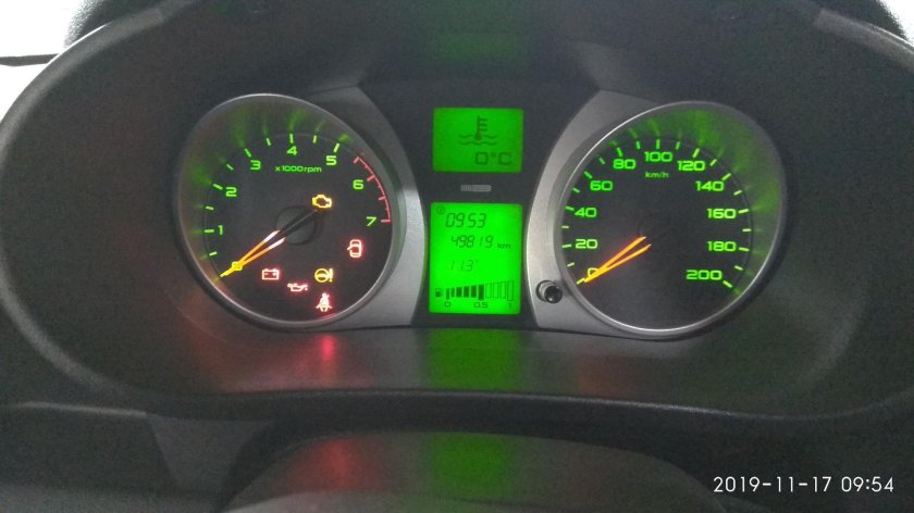 Панель приборов Гранта Люкс 2014