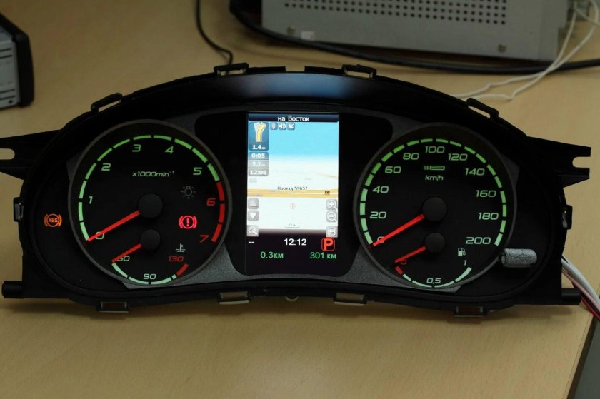 Калина 1 приборка с навигацией