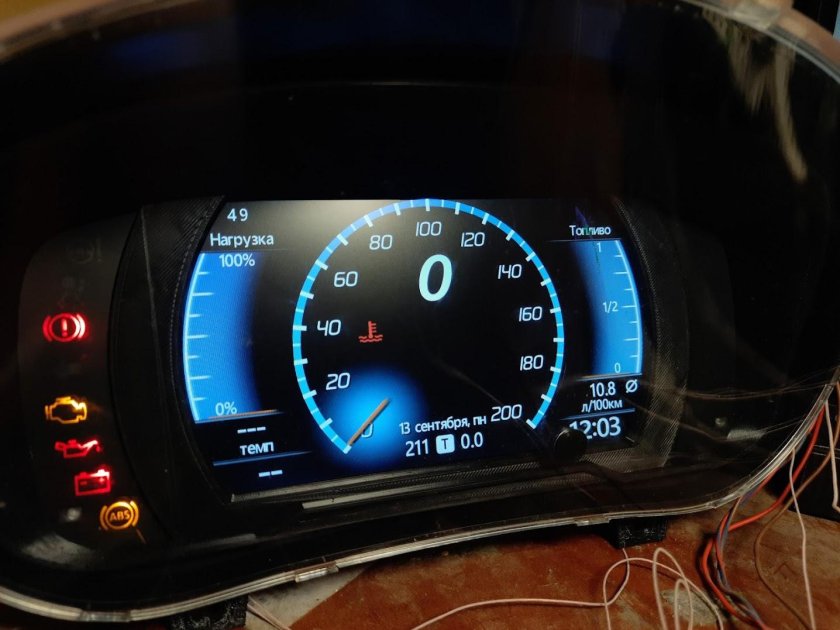 Цифровая приборка Лада Гранта