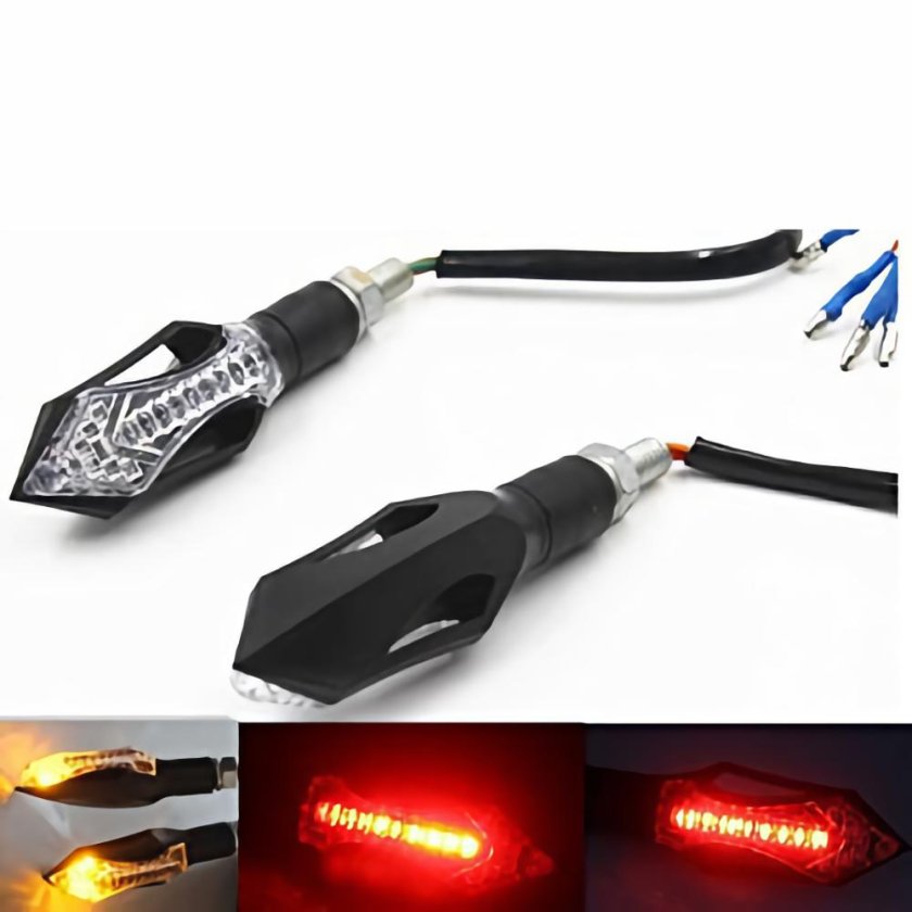 Поворотники с стоп сигналом для мотоцикла