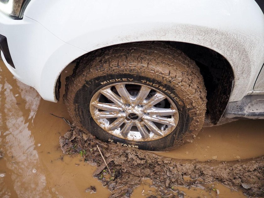 Ix35 на грязевых колесах