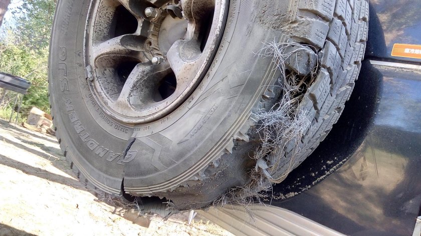 Порванная резина