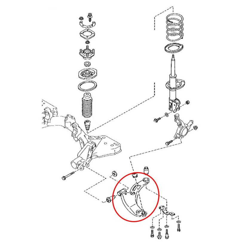 Подвеска Мазда фамилия bj5p