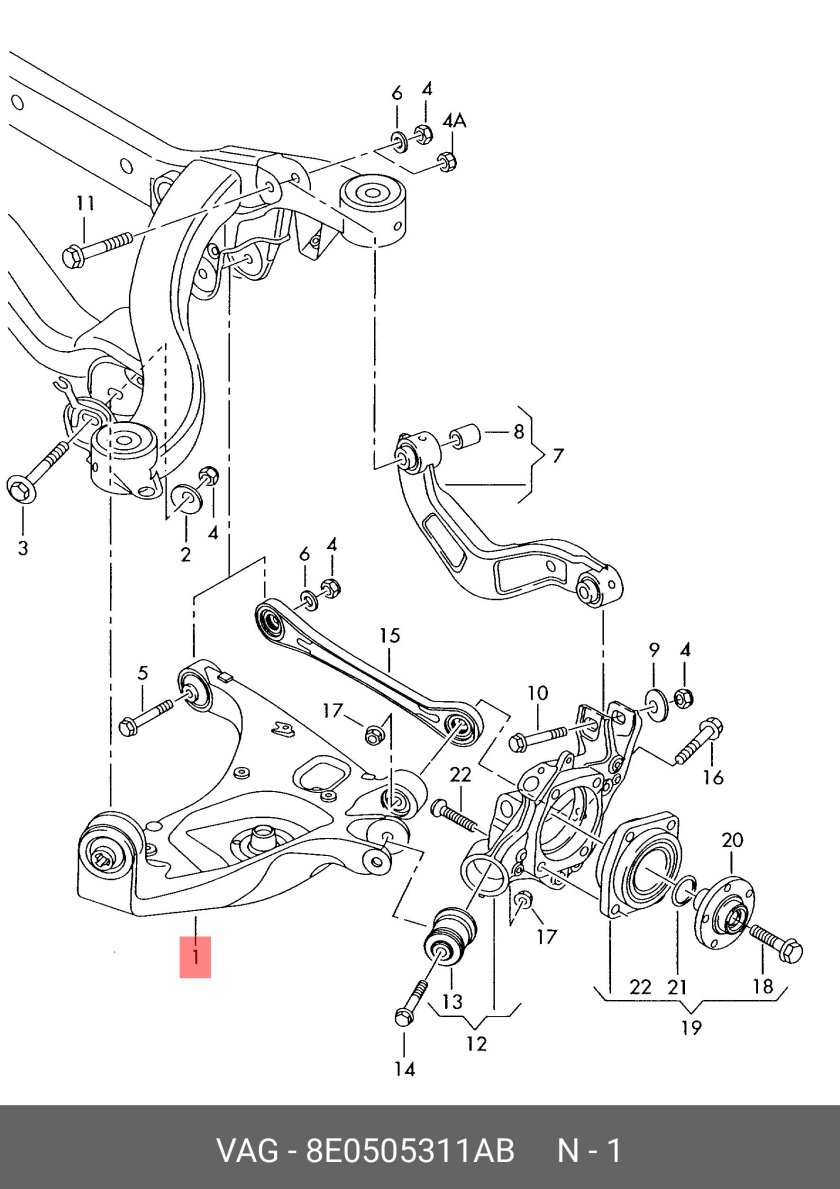 Передняя подвеска Ауди а6 с6 схема