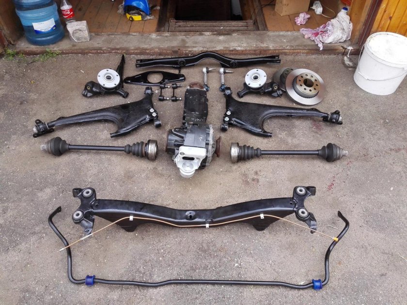 Audi 100 с3 подвеска задняя