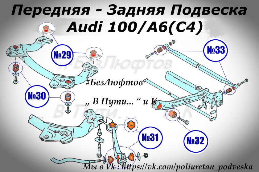 Ауди а6 с4 задняя подвеска