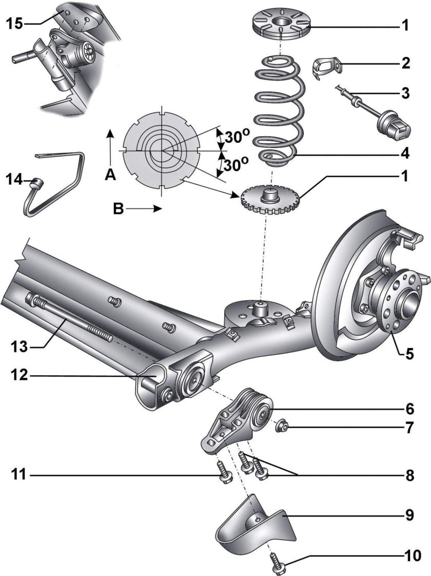 Задняя подвеска Ауди а6 с4 универсал