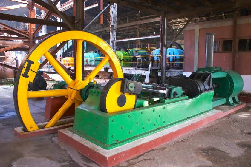 Паровая машина на старой сахарной фабрике Куба