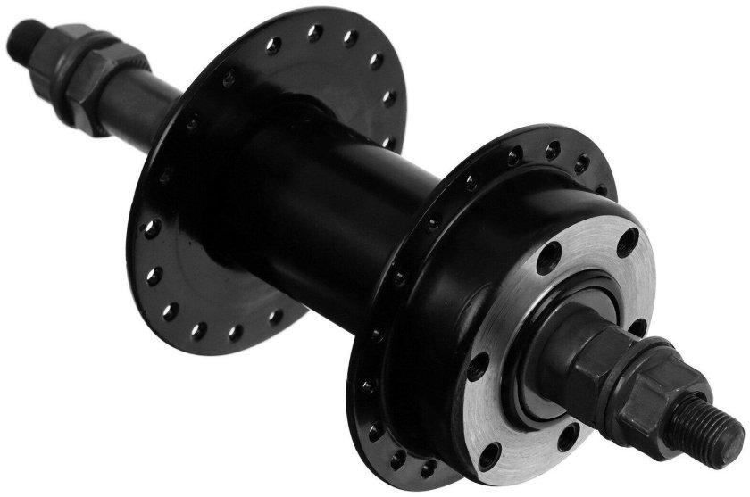 Втулка задн. Ty500, 7ск., 36отв., old:135мм, на гайках, цв. Черный