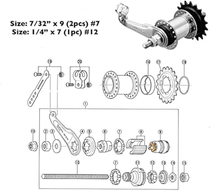 Втулка заднего колеса велосипеда стелс 300