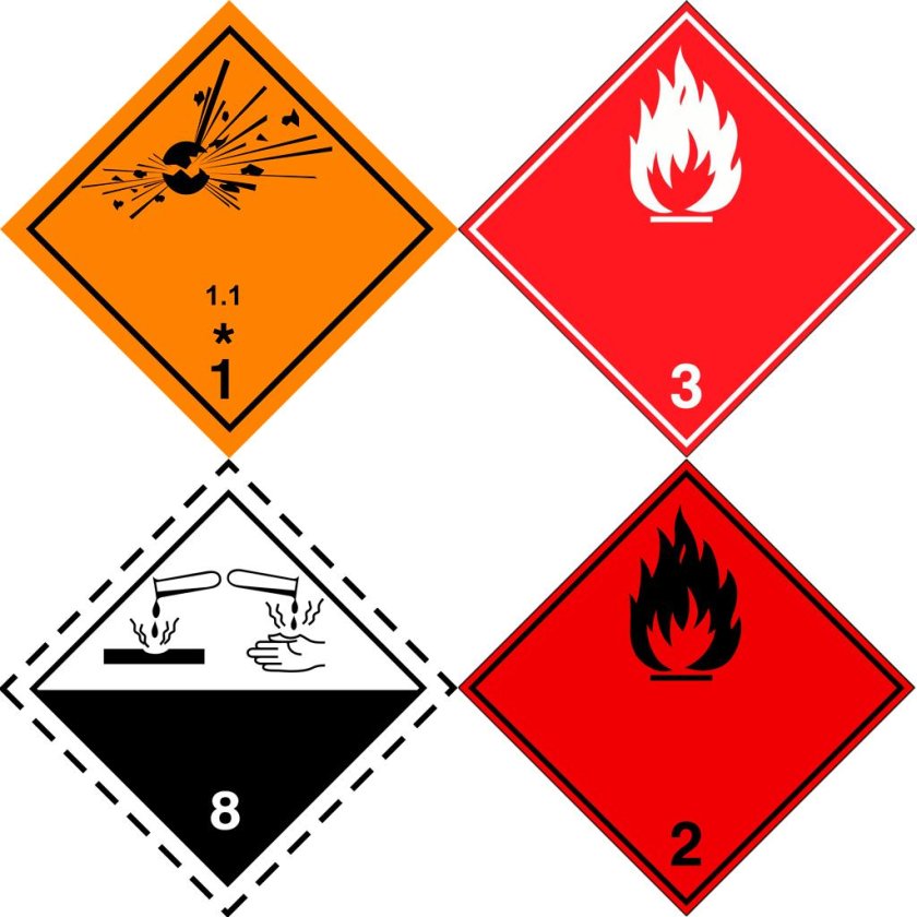 Знак опасный груз