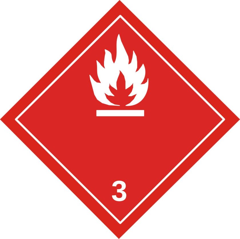 W01 пожароопасно. Легковоспламеняющиеся вещества