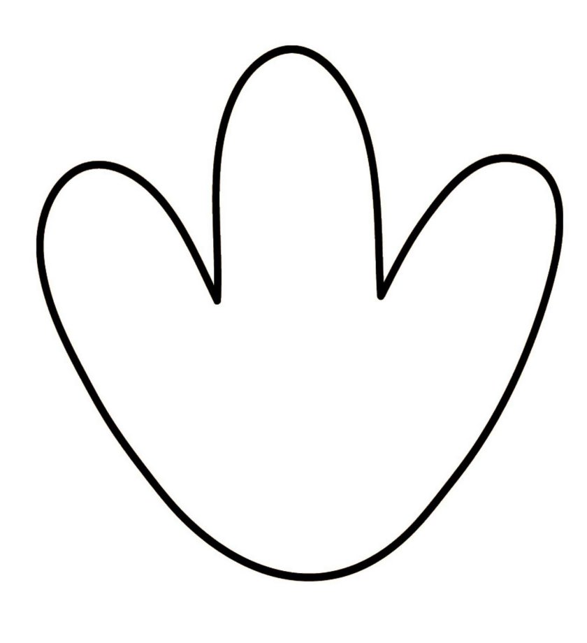 Трафарет лапки