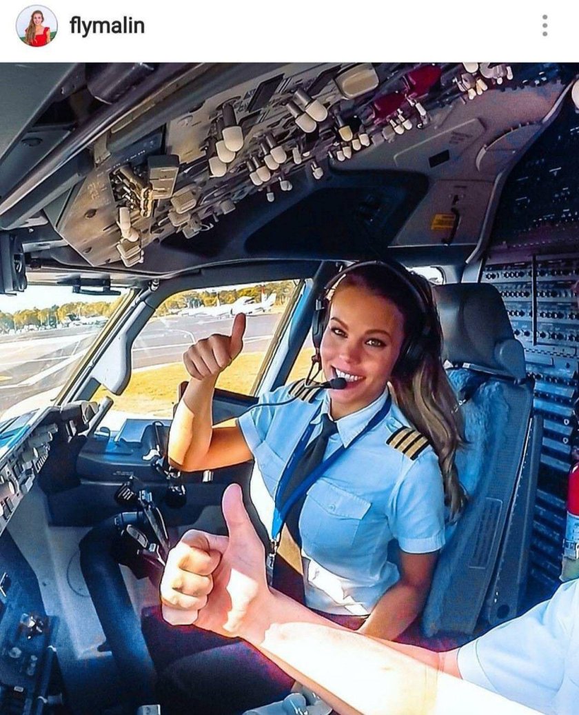 Шведка Малин Рюдквист - пилот Boeing