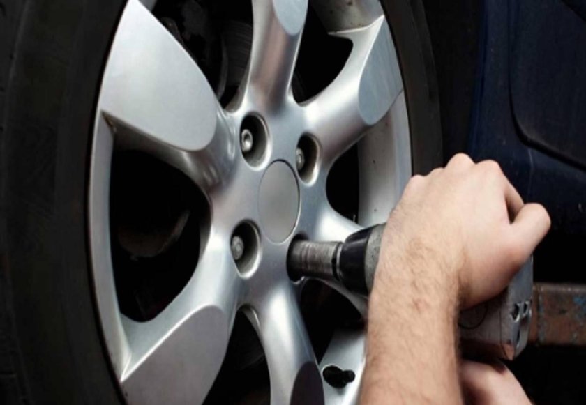 Монтаж колеса