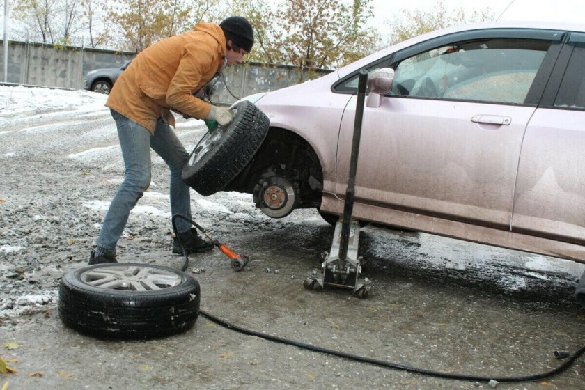 Переобувка машины
