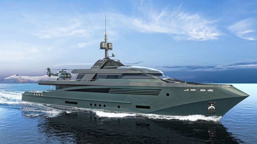 Мега яхта тримаран