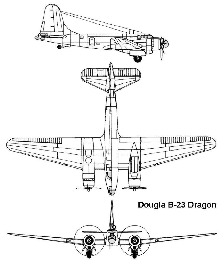 Douglas b-19 чертежи