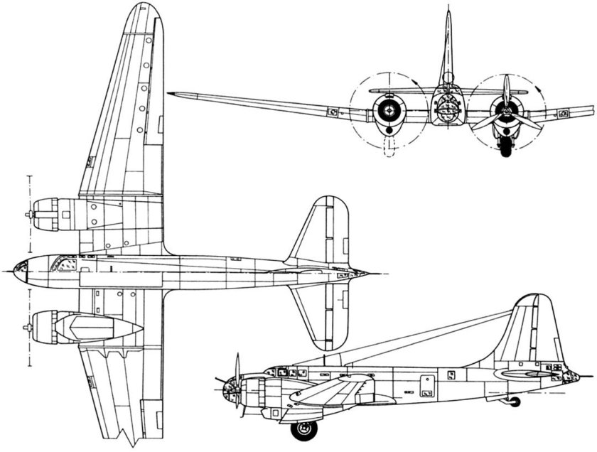 Douglas b-19 чертежи
